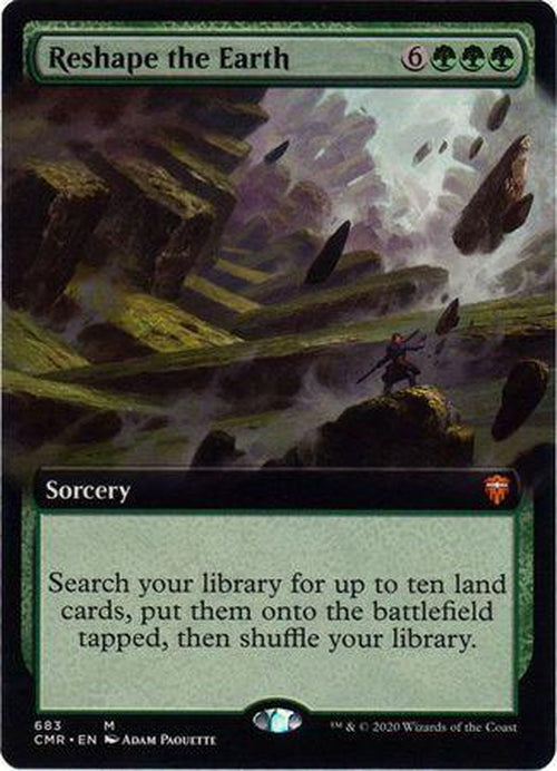 EXTENDED ART Reshape the Earth 683 - Commander Legends-Cherry Collectables