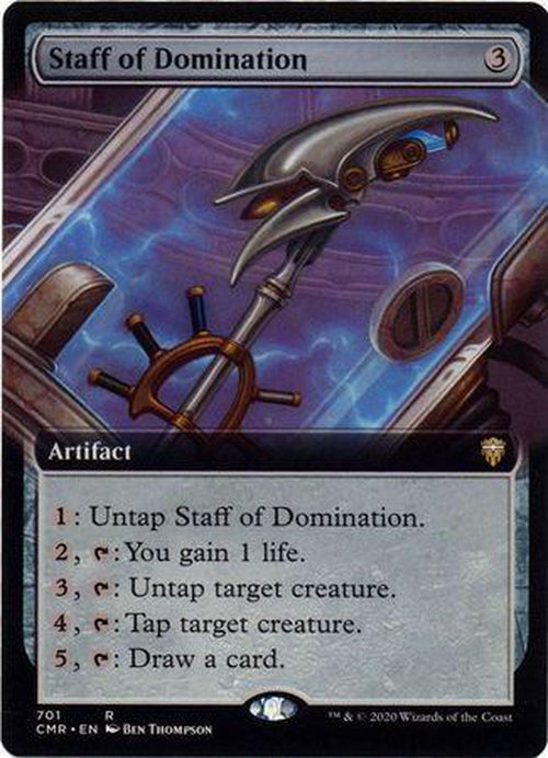 EXTENDED ART Staff of Domination 701 - Commander Legends-Cherry Collectables