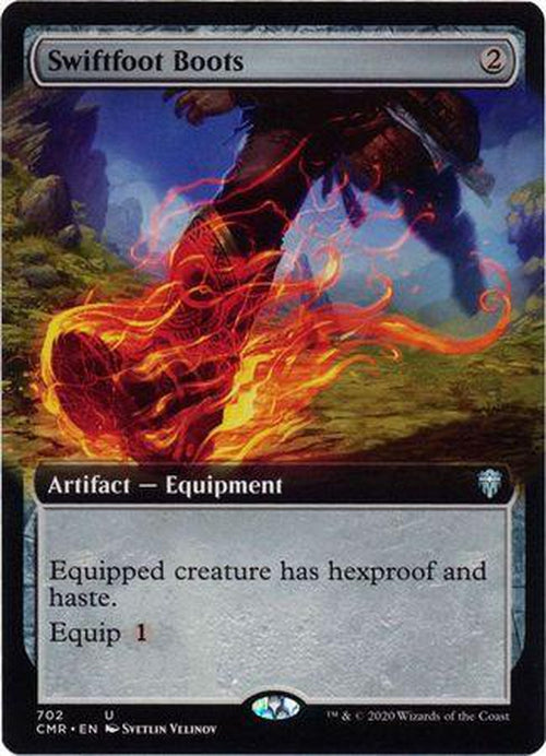 EXTENDED ART Swiftfoot Boots 702 - Commander Legends-Cherry Collectables