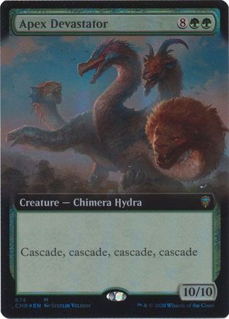 FOIL EXTENDED ART Apex Devastator 674 - Commander Legends-Cherry Collectables