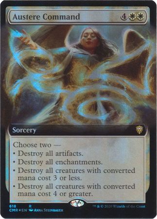 FOIL EXTENDED ART Austere Command 618 - Commander Legends-Cherry Collectables