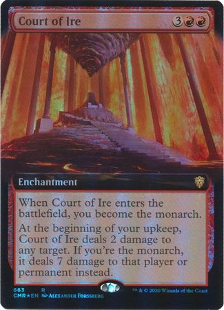 FOIL EXTENDED ART Court of Ire 663 - Commander Legends-Cherry Collectables