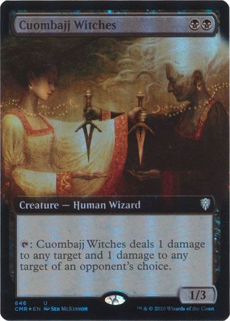 FOIL EXTENDED ART Cuombajj Witches 646 - Commander Legends-Cherry Collectables