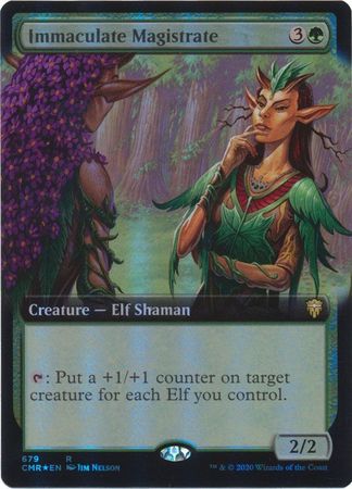 FOIL EXTENDED ART Immaculate Magistrate 679 - Commander Legends-Cherry Collectables