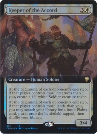 FOIL EXTENDED ART Keeper of the Accord 621 - Commander Legends-Cherry Collectables