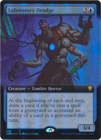 FOIL EXTENDED ART Laboratory Drudge 636 - Commander Legends-Cherry Collectables