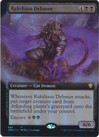 FOIL EXTENDED ART Rakshasa Debaser 654 - Commander Legends-Cherry Collectables