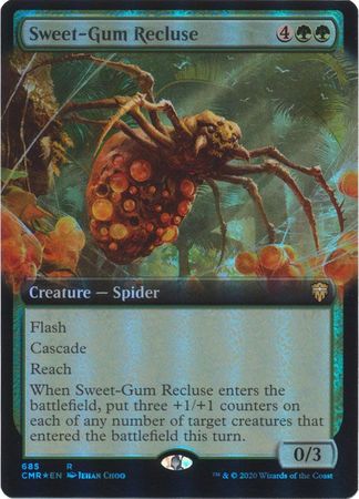 FOIL EXTENDED ART Sweet-Gum Recluse 685 - Commander Legends-Cherry Collectables