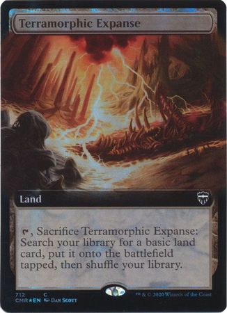 FOIL EXTENDED ART Terramorphic Expanse 712 - Commander Legends-Cherry Collectables