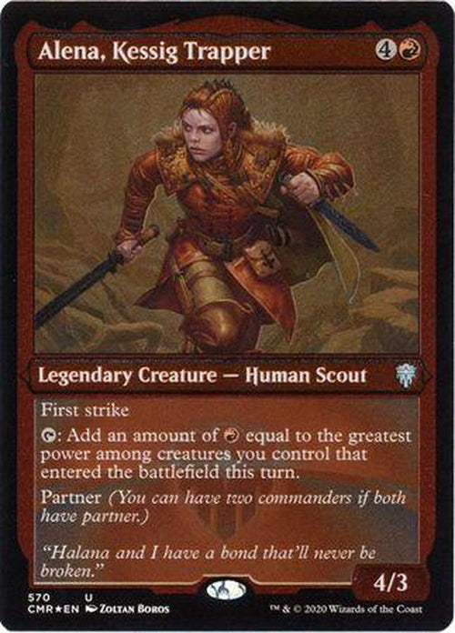 ETCHED FOIL Alena, Kessig Trapper 570 - Commander Legends-Cherry Collectables