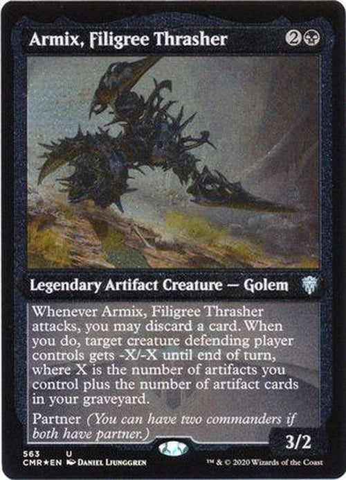 ETCHED FOIL Armix, Filigree Thrasher 563 - Commander Legends-Cherry Collectables