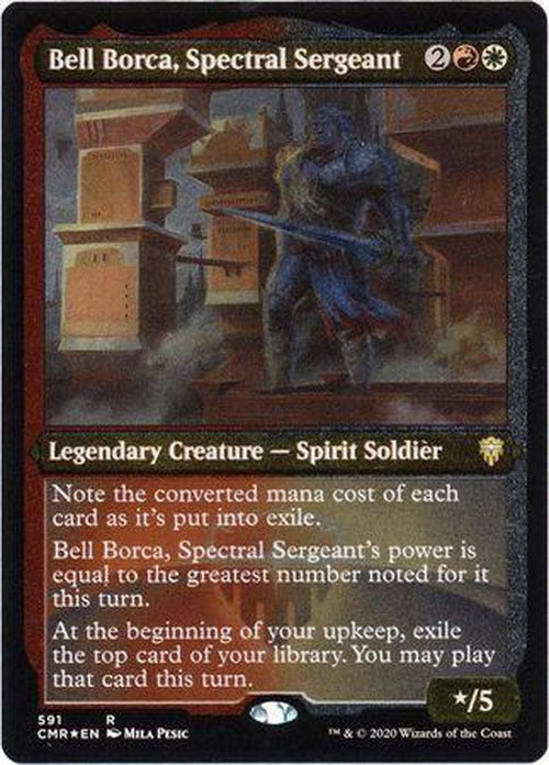 ETCHED FOIL Bell Borca, Spectral Sergeant 591 - Commander Legends-Cherry Collectables