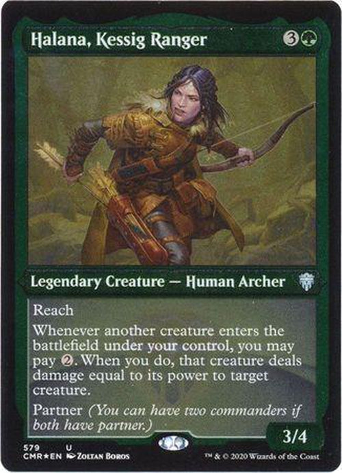 ETCHED FOIL Halana, Kessig Ranger 579 - Commander Legends-Cherry Collectables