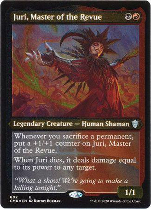 ETCHED FOIL Juri, Master of the Revue 602 - Commander Legends-Cherry Collectables
