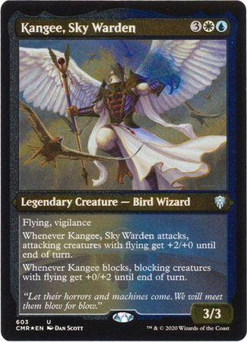 ETCHED FOIL Kangee, Sky Warden 603 - Commander Legends-Cherry Collectables