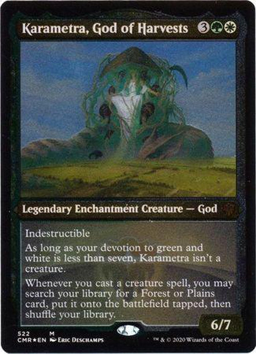 ETCHED FOIL Karametra, God of Harvests 522 - Commander Legends-Cherry Collectables