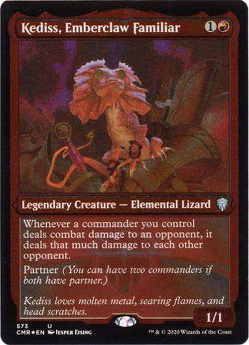 ETCHED FOIL Kediss, Emberclaw Familiar 573 - Commander Legends-Cherry Collectables