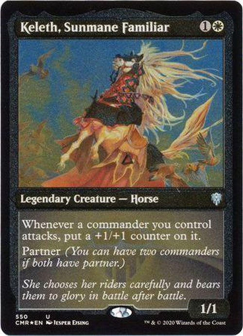 ETCHED FOIL Keleth, Sunmane Familiar 550 - Commander Legends-Cherry Collectables