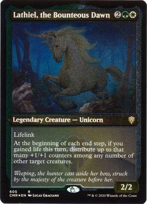ETCHED FOIL Lathiel, the Bounteous 605 - Commander Legends-Cherry Collectables