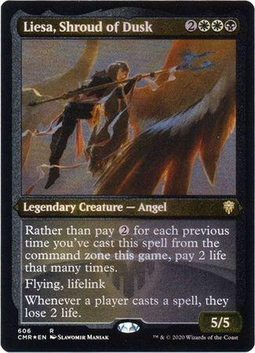 ETCHED FOIL Liesa, Shroud of Dusk 606 - Commander Legends-Cherry Collectables