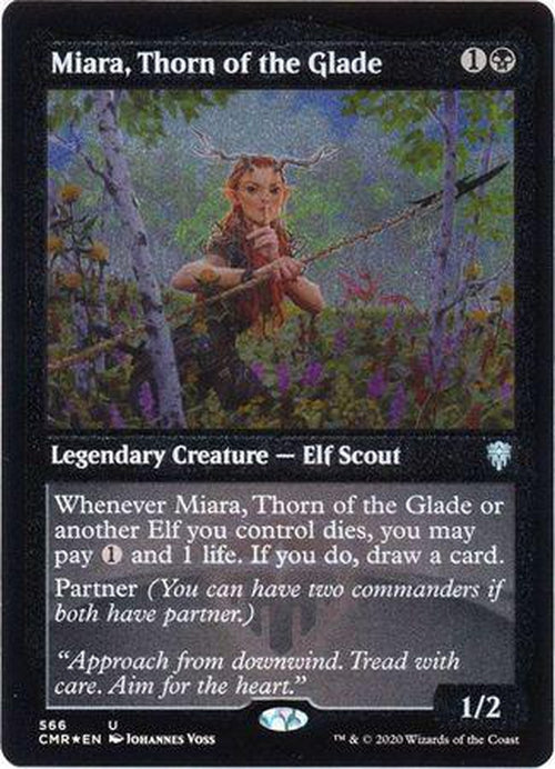 ETCHED FOIL Miara, Thorn of the Galde 566 - Commander Legends-Cherry Collectables