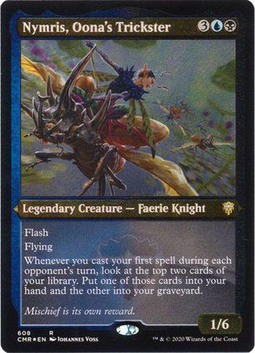 ETCHED FOIL Nymris, Oona's Trickster 608 - Commander Legends-Cherry Collectables