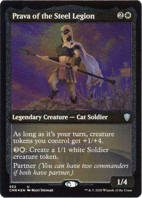 ETCHED FOIL Prava of the Steel Legion 552 - Commander Legends-Cherry Collectables