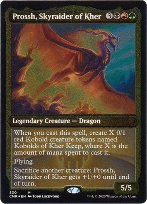 ETCHED FOIL Prossh, Skyraider of Kher 530 - Commander Legends-Cherry Collectables