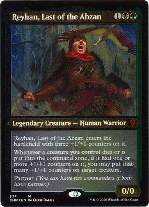 ETCHED FOIL Reyhan, Last of the Abzan 534 - Commander Legends-Cherry Collectables