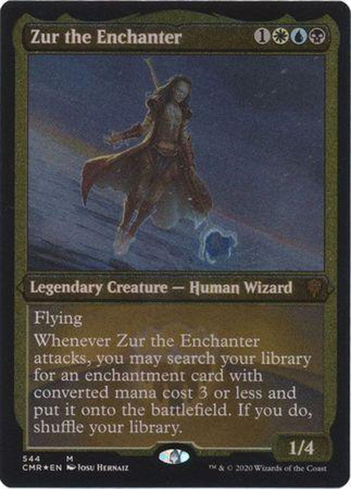 ETCHED FOIL Zur the Enchanter 544 - Commander Legends-Cherry Collectables
