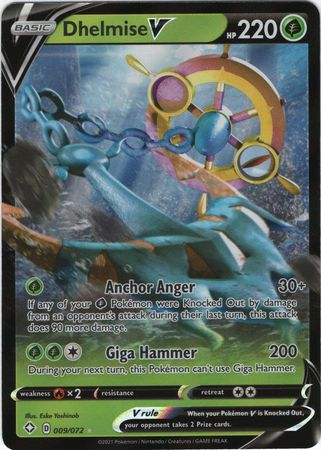 Dhelmise V - 9/72 - Ultra Rare Shining Fates-Cherry Collectables
