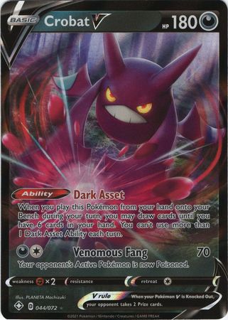 Crobat V - 44/72 - Ultra Rare Shining Fates-Cherry Collectables