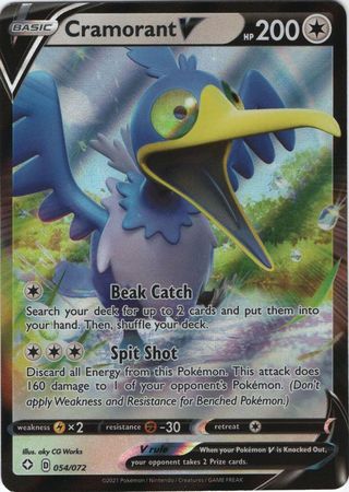 Cramorant V - 54/72 - Ultra Rare Shining Fates-Cherry Collectables