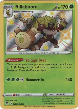 Rillaboom - SV6/SV122 - Shiny Rare Shining Fates-Cherry Collectables