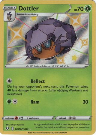 Dottler - SV8/SV122 - Shiny Rare Shining Fates-Cherry Collectables