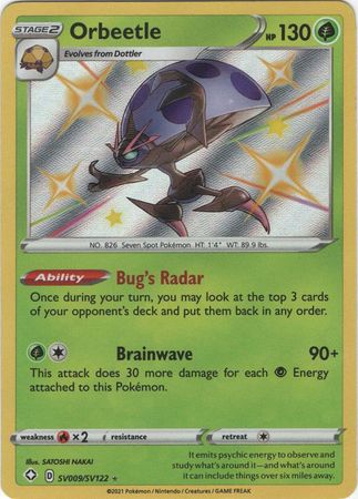 Orbeetle - SV9/SV122 - Shiny Rare Shining Fates-Cherry Collectables