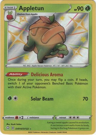 Appletun - SV14/SV122 - Shiny Rare Shining Fates-Cherry Collectables