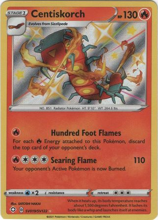 Centiskorch - SV19/SV122 - Shiny Rare Shining Fates-Cherry Collectables