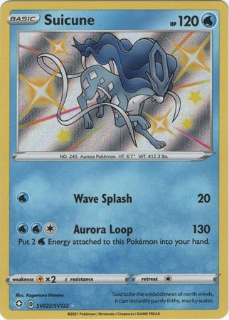 Suicune - SV22/SV122 - Shiny Rare Shining Fates-Cherry Collectables