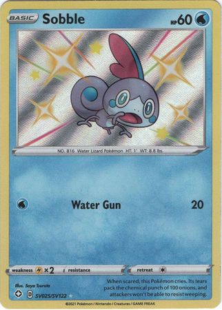 Sobble - SV25/SV122 - Shiny Rare Shining Fates-Cherry Collectables