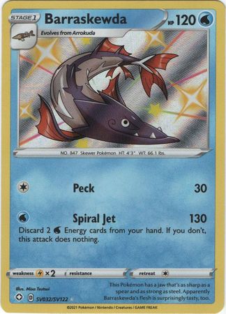 Barraskewda - SV32/SV122 - Shiny Rare Shining Fates-Cherry Collectables