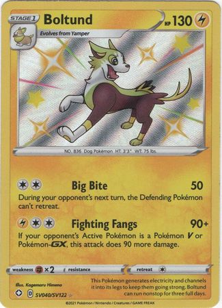 Boltund - SV40/SV122 - Shiny Rare Shining Fates-Cherry Collectables