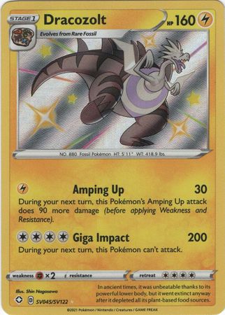 Dracozolt - SV45/SV122 - Shiny Rare Shining Fates-Cherry Collectables