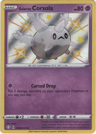 Galarian Corsola - SV49/SV122 - Shiny Rare Shining Fates-Cherry Collectables