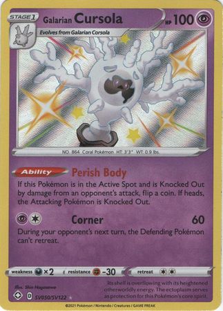 Galarian Cursola - SV50/SV122 - Shiny Rare Shining Fates-Cherry Collectables