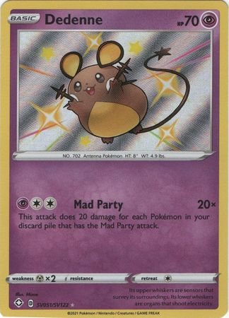 Dedenne - SV51/SV122 - Shiny Rare Shining Fates-Cherry Collectables