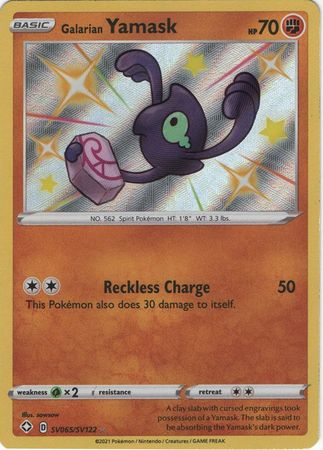 Galarian Yamask - SV65/SV122 - Shiny Rare Shining Fates-Cherry Collectables