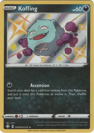 Koffing - SV76/SV122 - Shiny Rare Shining Fates-Cherry Collectables