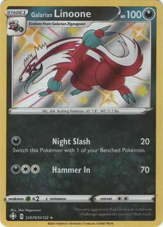 Galarian Linoone - SV79/SV122 - Shiny Rare Shining Fates-Cherry Collectables