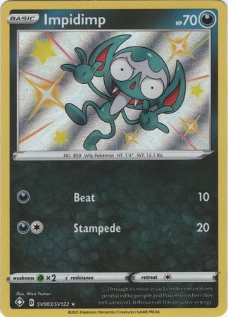 Impidimp - SV83/SV122 - Shiny Rare Shining Fates-Cherry Collectables